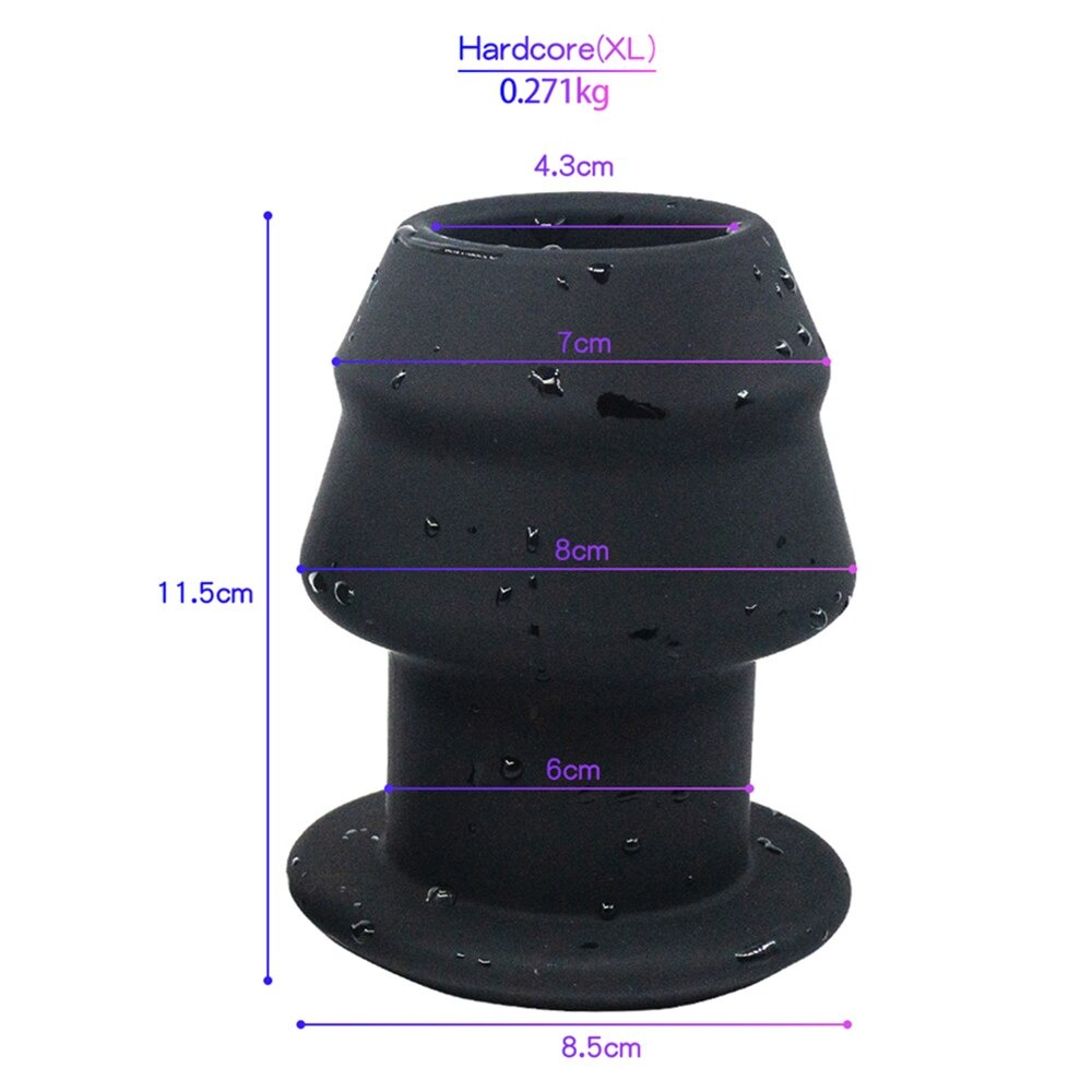 Unisex Hollow Anal Plug / Adult Large Butt Plug / Medical Silicone Anal Sex Toy - EVE's SECRETS