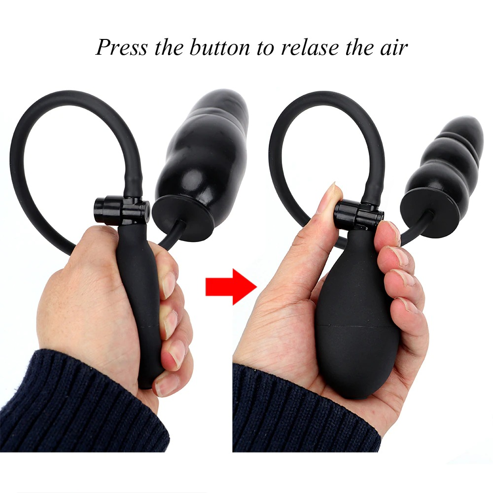 Unisex Inflatable Anal Plug / Expandable Butt Plug With Pump / Anal Dilator Massager for Adult - EVE's SECRETS