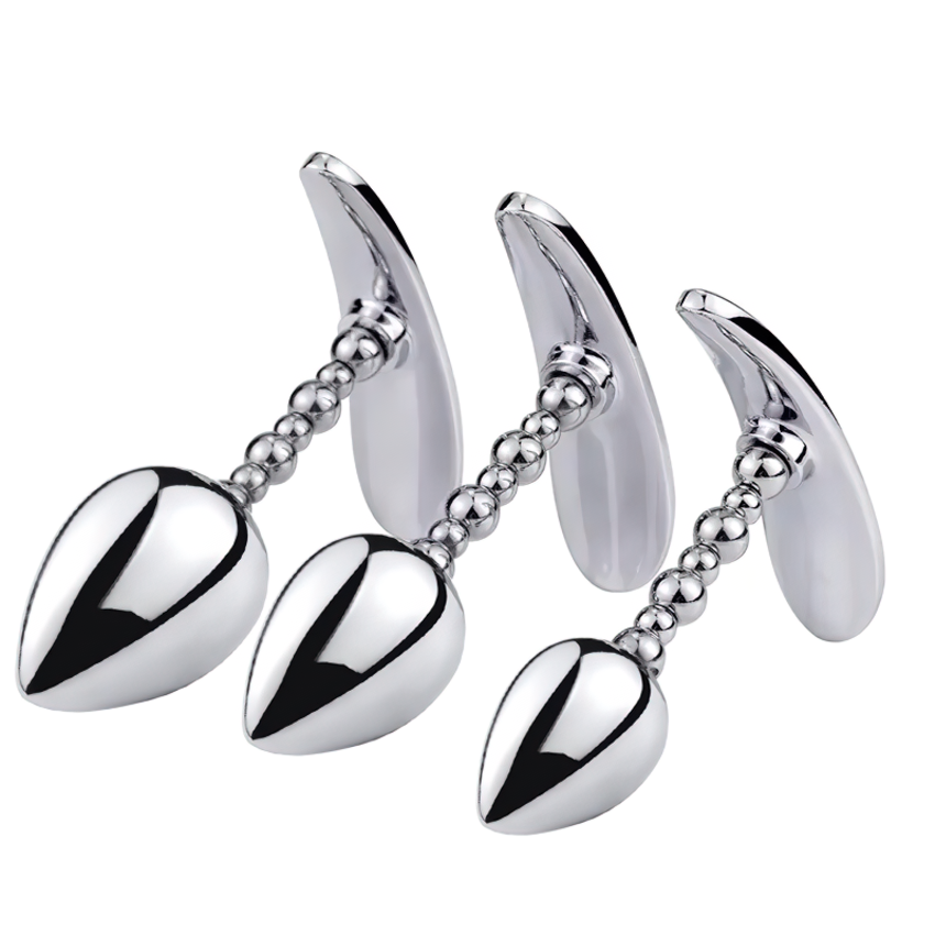 Unisex Metal Anal Plug With Flexible Head / Silver Anus Masturbator / Adult Sex Toys - EVE's SECRETS