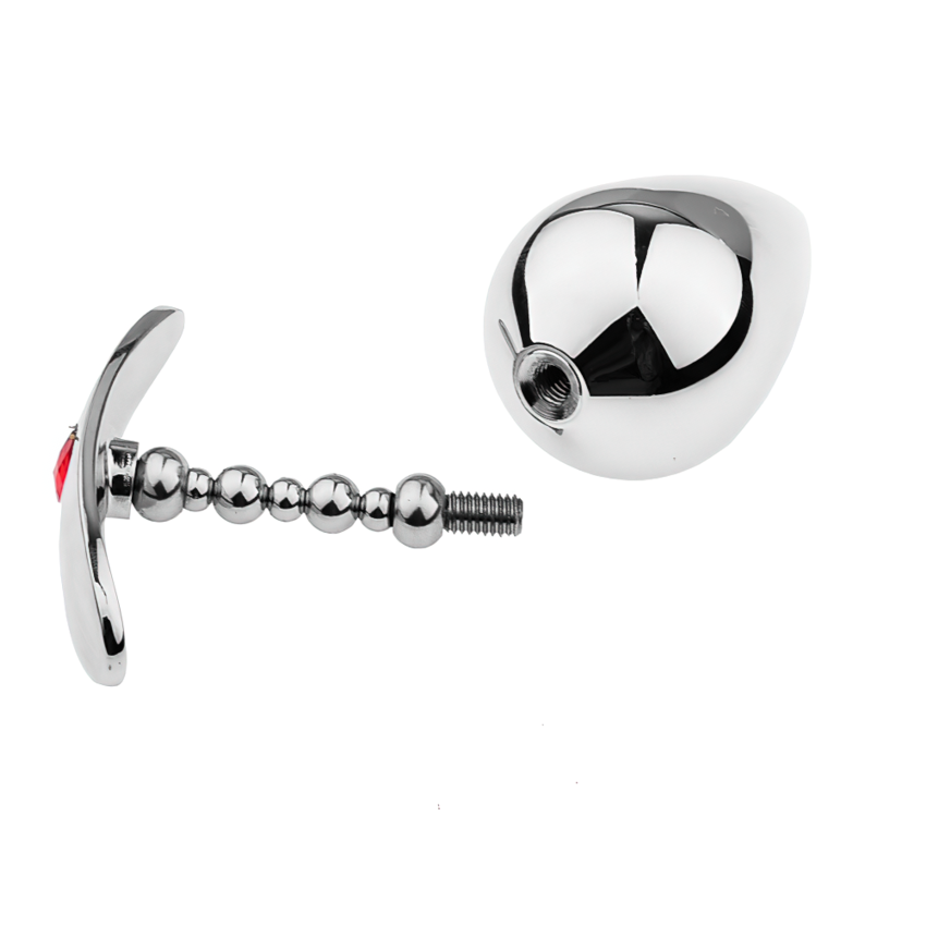 Unisex Metal Anal Plug With Flexible Head / Silver Anus Masturbator / Adult Sex Toys - EVE's SECRETS