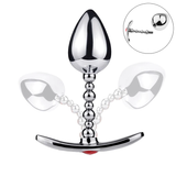Unisex Metal Anal Plug With Flexible Head / Silver Anus Masturbator / Adult Sex Toys - EVE's SECRETS
