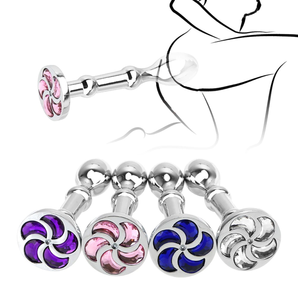 Unisex Metal Anal Sex Toy / Adult Stimulation Prostate Massager / Glass Butt Plug - EVE's SECRETS