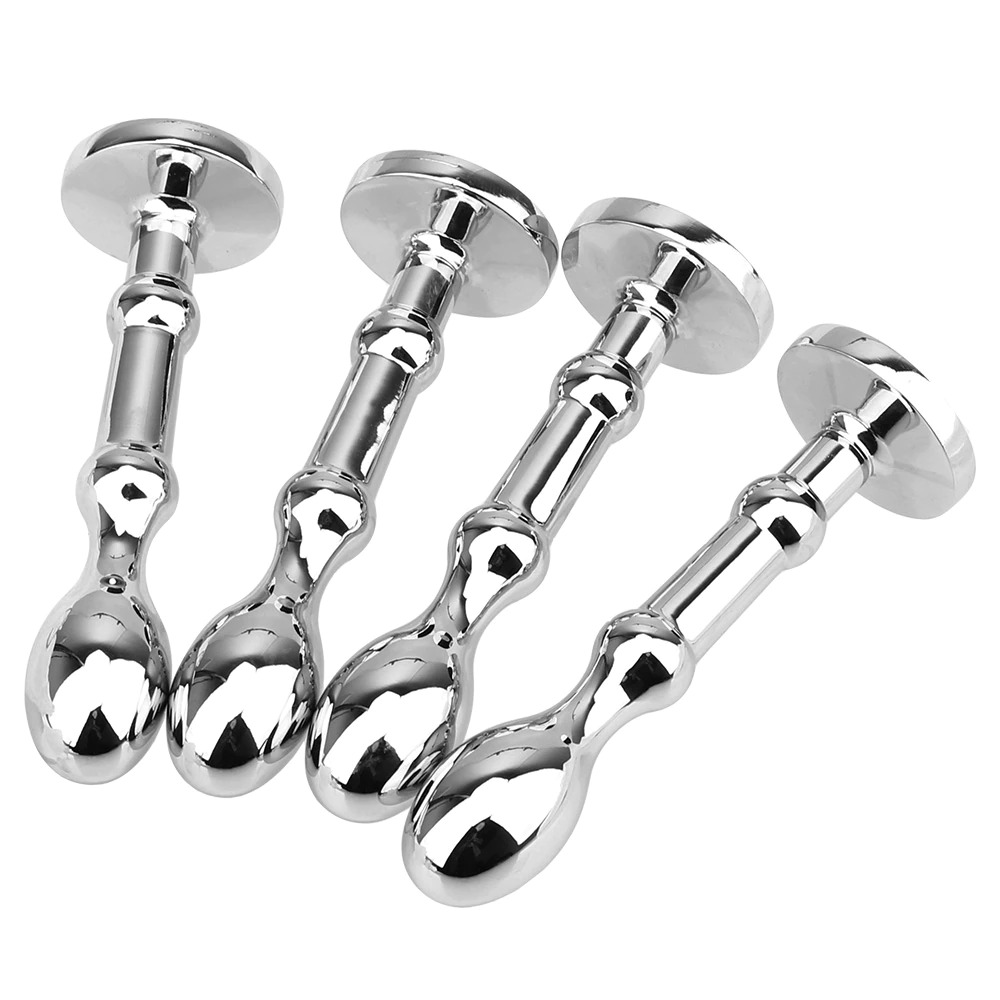 Unisex Metal Anal Sex Toy / Adult Stimulation Prostate Massager / Glass Butt Plug - EVE's SECRETS