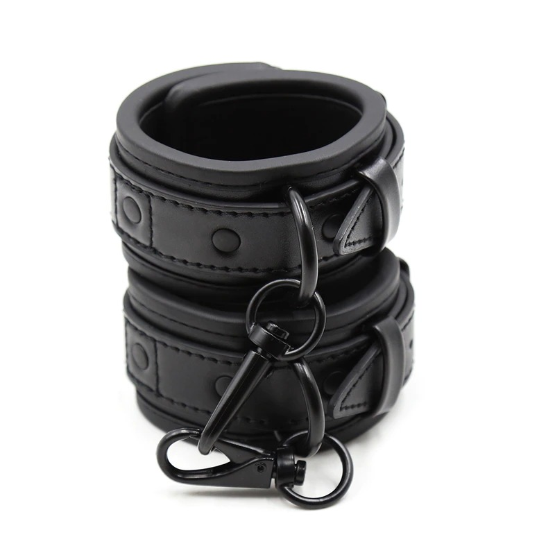 Unisex PU Leather BDSM Handcuffs / Adult Sex Toy / Erotic Handcuffs for Sex Games - EVE's SECRETS