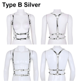 Unisex Punk Festival PU Leather Body Bondage Belt / Sexy Harness for Women and Men - EVE's SECRETS