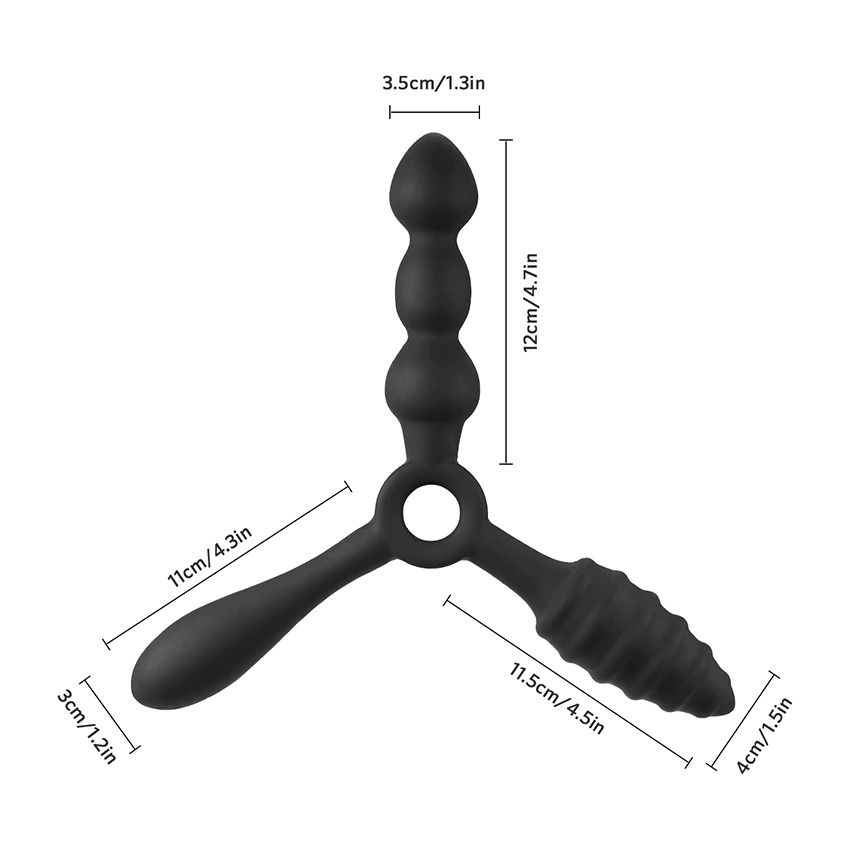 Unisex Silicone Anal Butt Plug / Prostate Stimulator for Male / Ladies Vaginal Massager - EVE's SECRETS