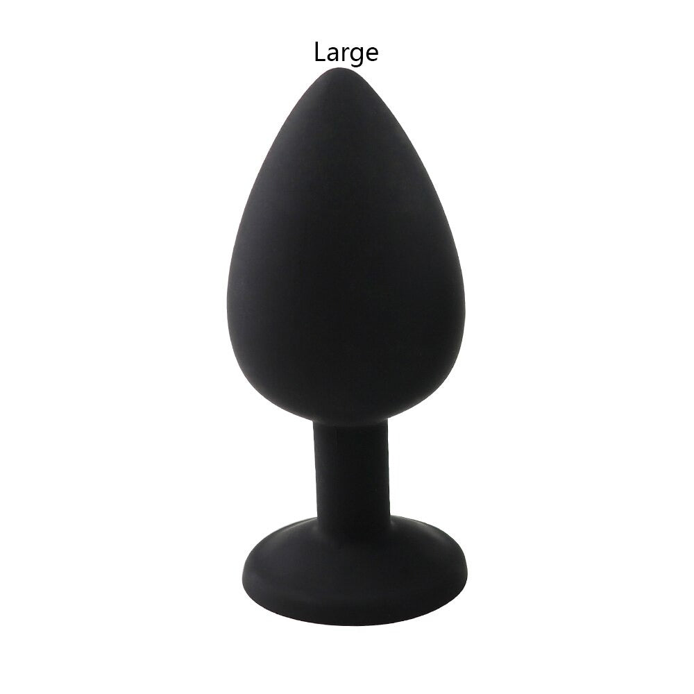 Unisex Silicone Butt Plug / Anal Plugs Sex Stopper in 3 Different Sizes / Adult Anal Trainer - EVE's SECRETS