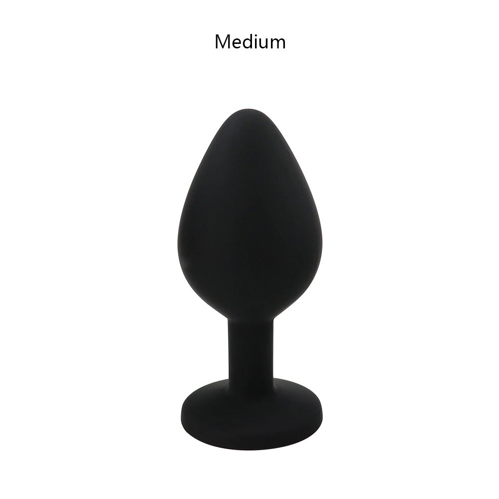 Unisex Silicone Butt Plug / Anal Plugs Sex Stopper in 3 Different Sizes / Adult Anal Trainer - EVE's SECRETS