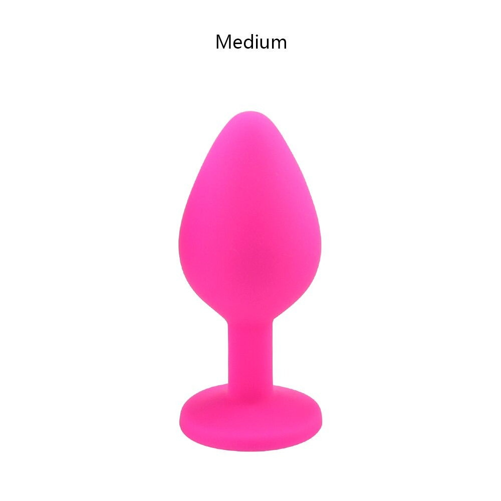 Unisex Silicone Butt Plug / Anal Plugs Sex Stopper in 3 Different Sizes / Adult Anal Trainer - EVE's SECRETS