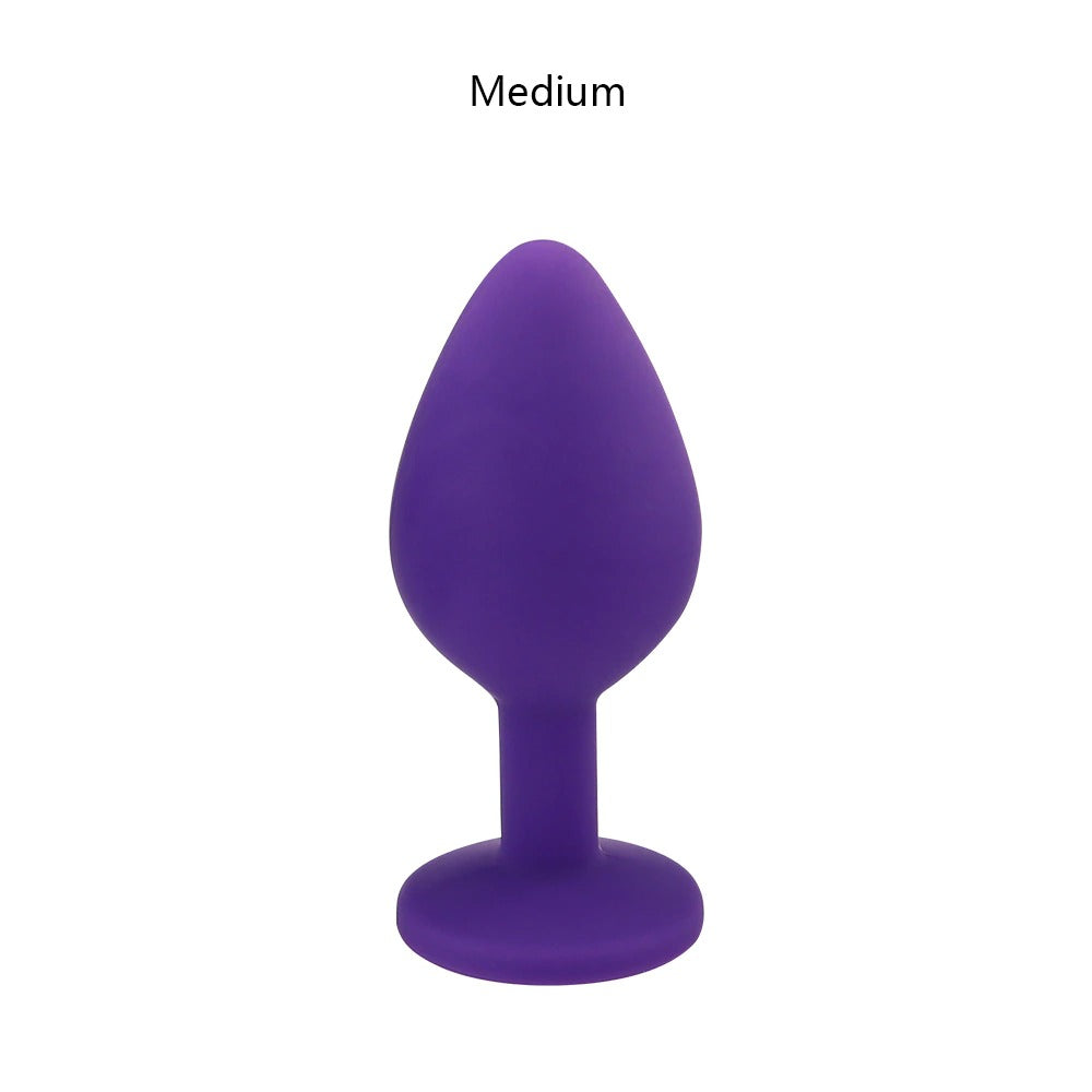 Unisex Silicone Butt Plug / Anal Plugs Sex Stopper in 3 Different Sizes / Adult Anal Trainer - EVE's SECRETS