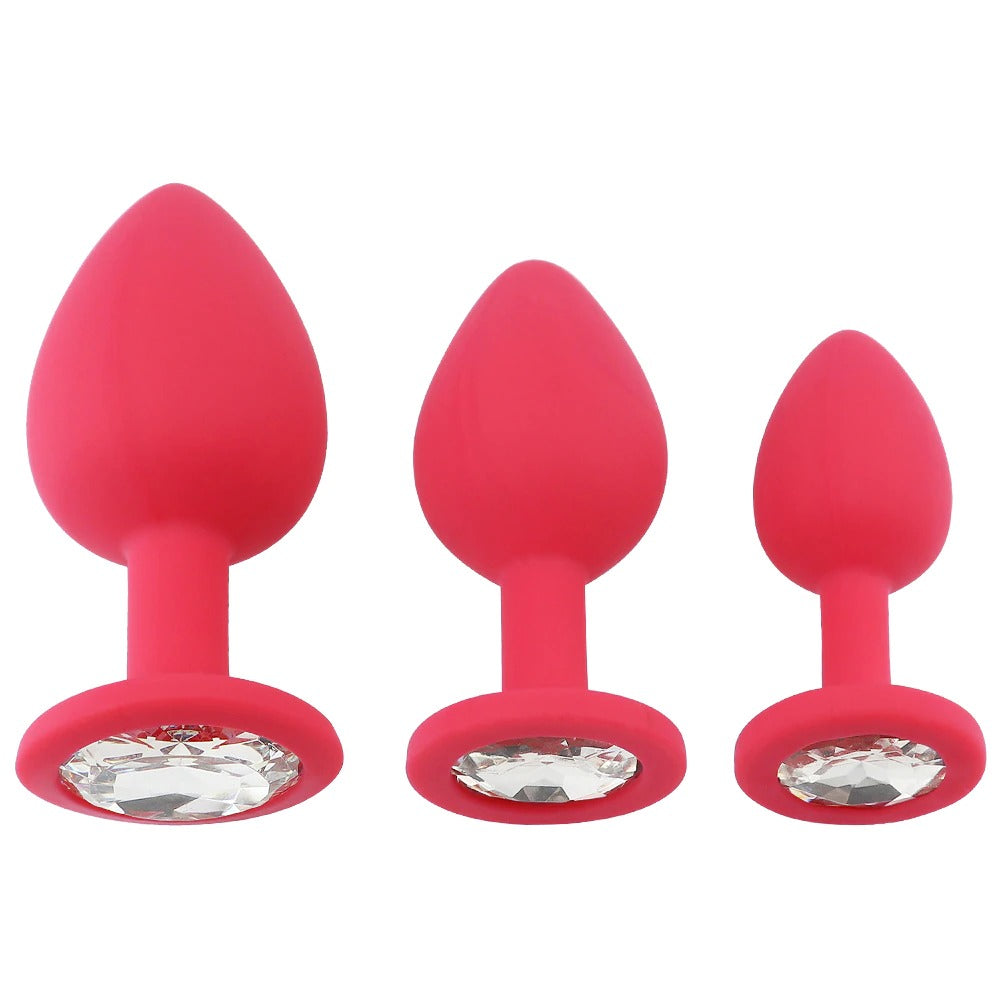 Unisex Silicone Butt Plug / Anal Plugs Sex Stopper in 3 Different Sizes / Adult Anal Trainer - EVE's SECRETS