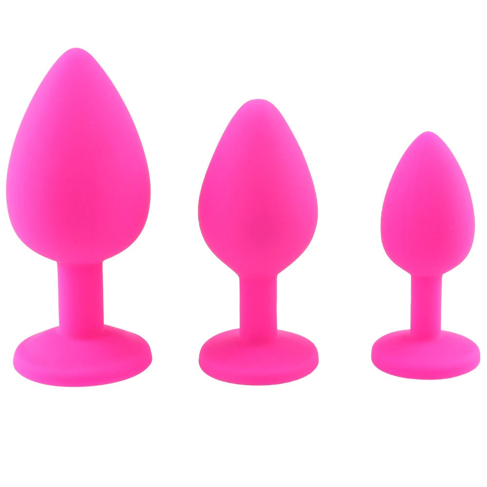 Unisex Silicone Butt Plug / Anal Plugs Sex Stopper in 3 Different Sizes / Adult Anal Trainer - EVE's SECRETS