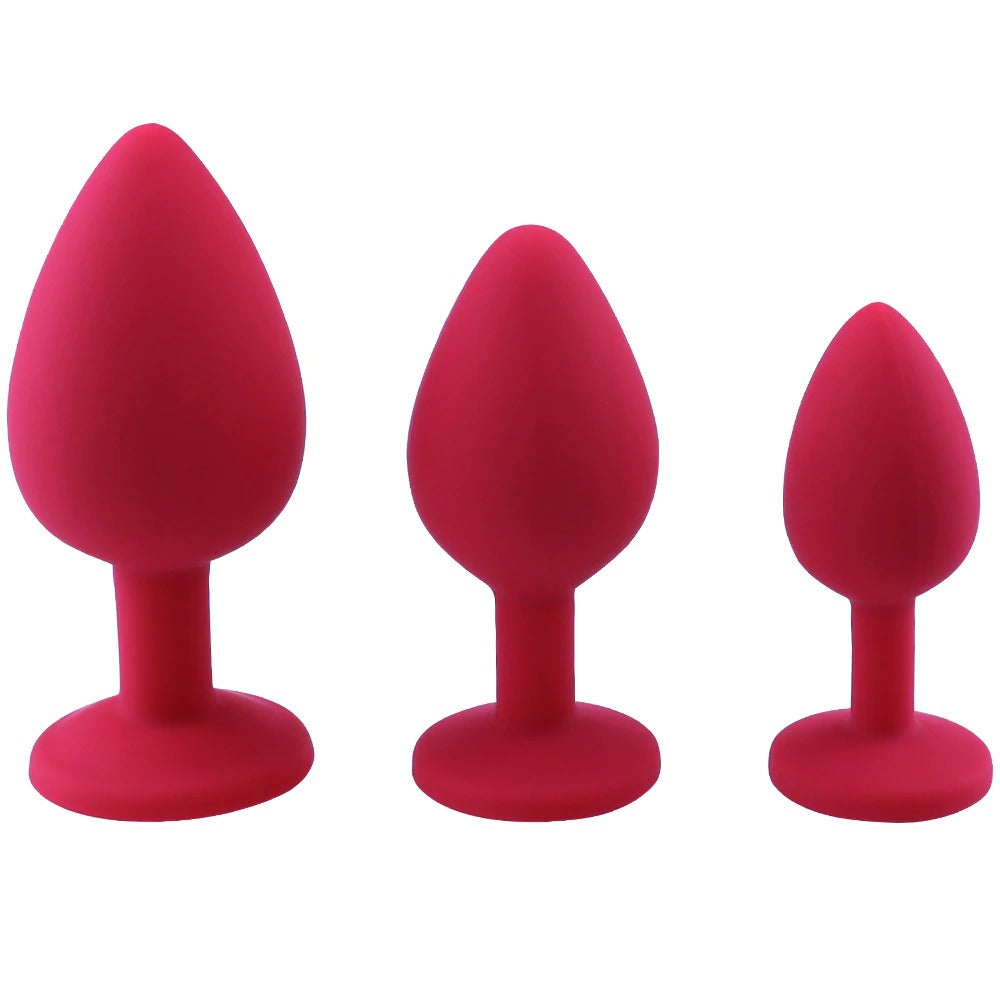 Unisex Silicone Butt Plug / Anal Plugs Sex Stopper in 3 Different Sizes / Adult Anal Trainer - EVE's SECRETS