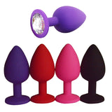 Plug anal en silicone unisexe / Bouchons anaux Sex Stopper en 3 tailles différentes / Entraîneur anal adulte