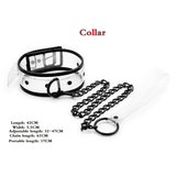 Unisex Transparent BDSM Set for Couples / Adjustable Collar With Chain / Adult Sex Toys - EVE's SECRETS