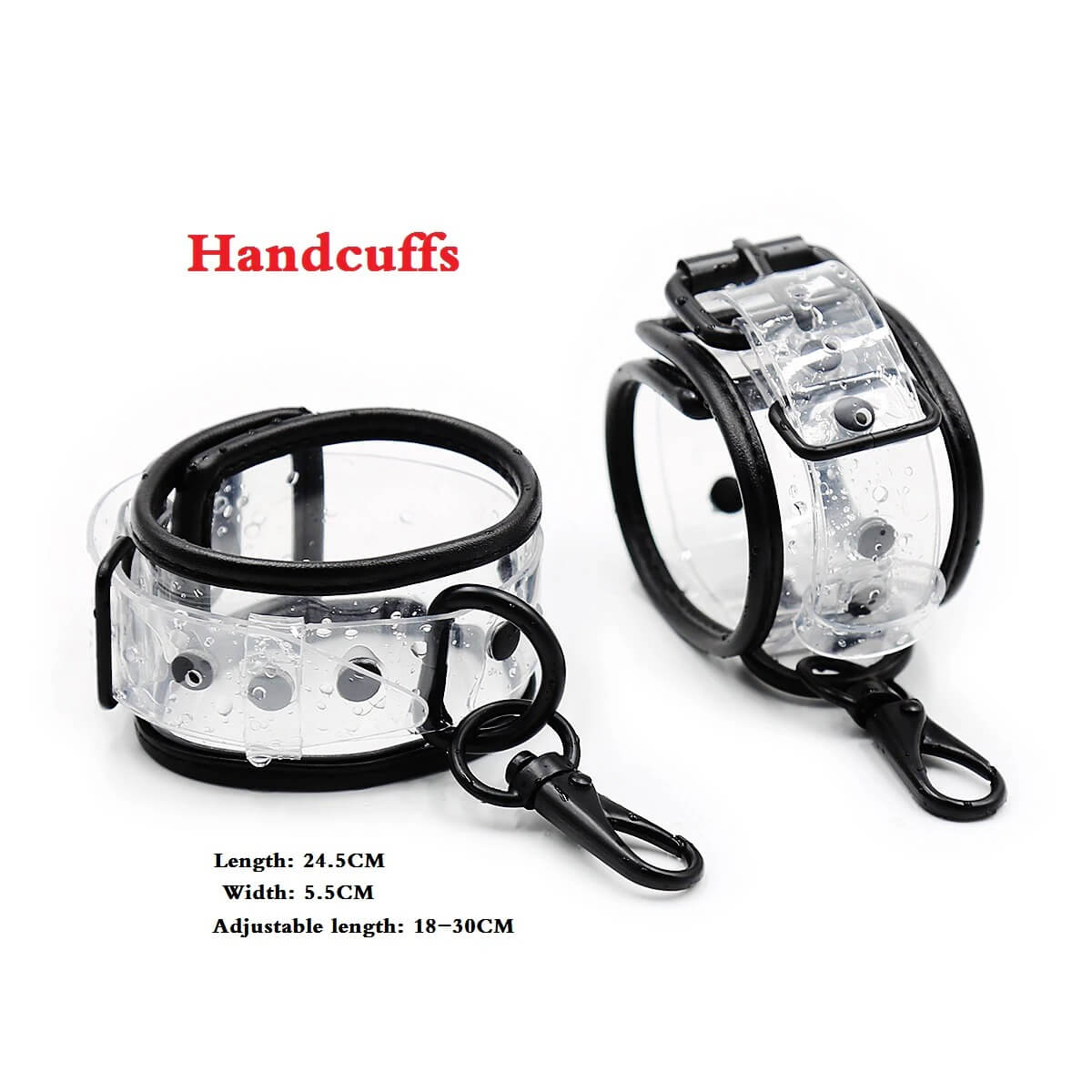 Unisex Transparent BDSM Set for Couples / Adjustable Collar With Chain / Adult Sex Toys - EVE's SECRETS