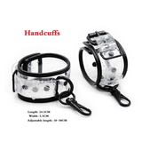 Unisex Transparent BDSM Set for Couples / Adjustable Collar With Chain / Adult Sex Toys - EVE's SECRETS