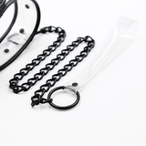 Unisex Transparent BDSM Set for Couples / Adjustable Collar With Chain / Adult Sex Toys - EVE's SECRETS