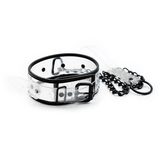Unisex Transparent BDSM Set for Couples / Adjustable Collar With Chain / Adult Sex Toys - EVE's SECRETS