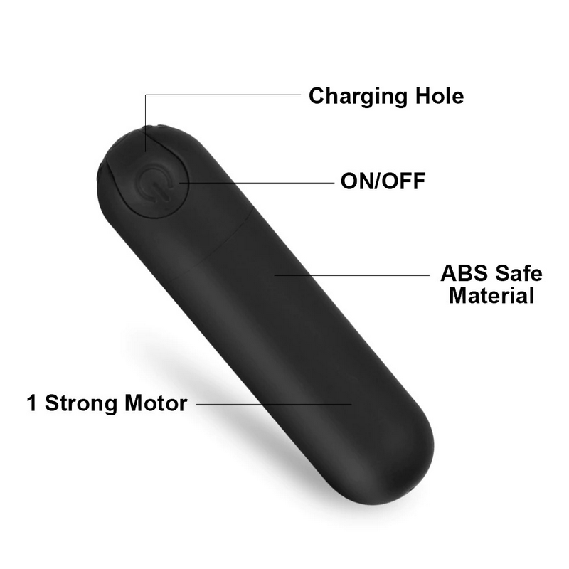 USB Charge Powerful Mini Bullet Vibrator / Women's Clitoral G-Spot Stimulator - EVE's SECRETS