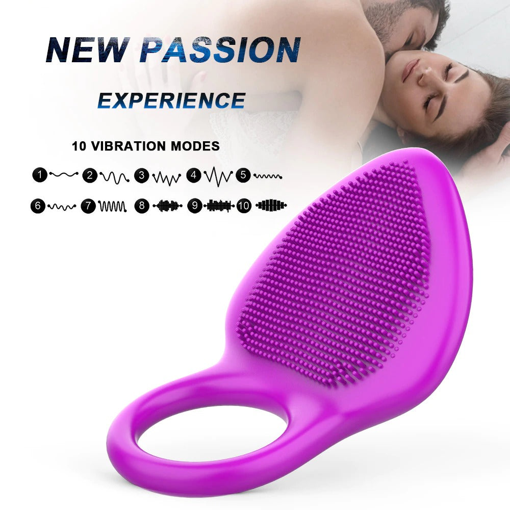 USB Charging Cock Ring Vibrator / 10 Vibration Modes Penis Massager / Sex Toys for Men and Couples - EVE's SECRETS