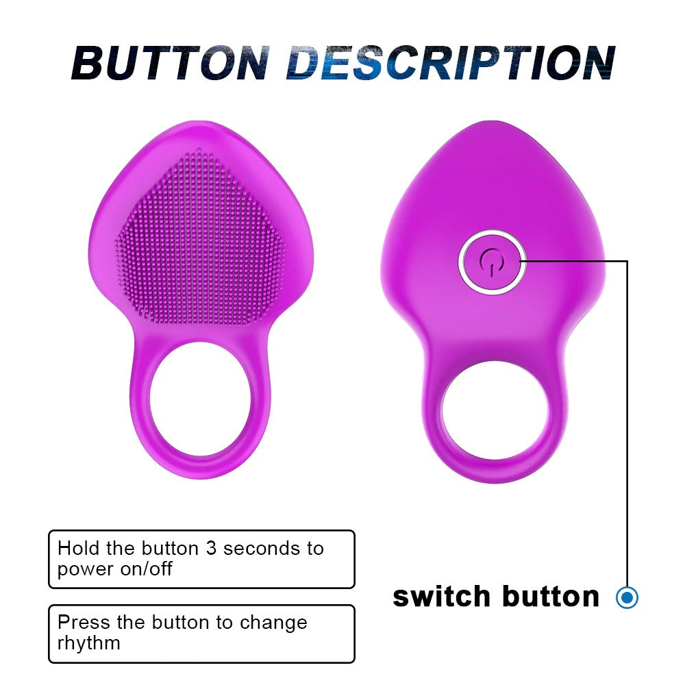 USB Charging Cock Ring Vibrator / 10 Vibration Modes Penis Massager / Sex Toys for Men and Couples - EVE's SECRETS