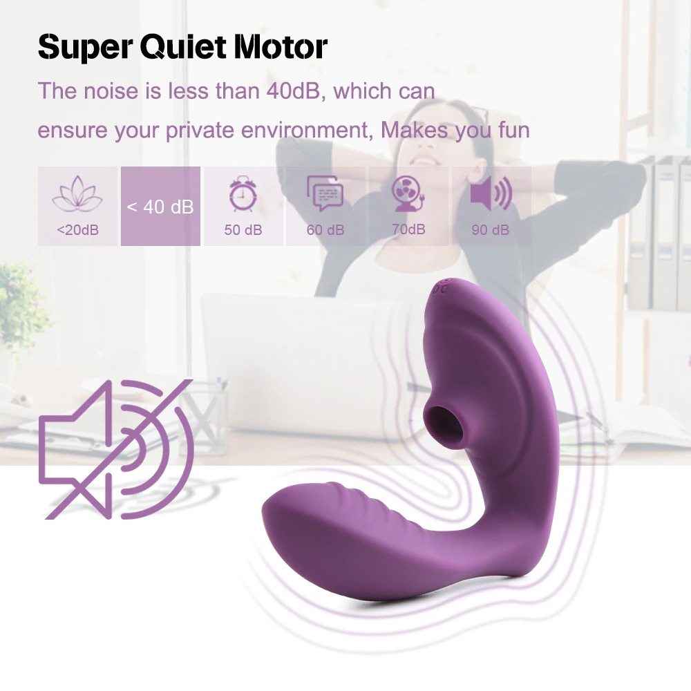 Vagina Sucking Vibrator for Women / Clitoris Stimulate Double Vibration with 10 Speeds - EVE's SECRETS