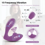 Vagina Sucking Vibrator for Women / Clitoris Stimulate Double Vibration with 10 Speeds - EVE's SECRETS