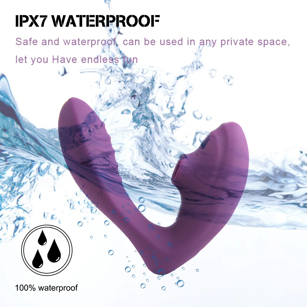 Vagina Sucking Vibrator for Women / Clitoris Stimulate Double Vibration with 10 Speeds - EVE's SECRETS