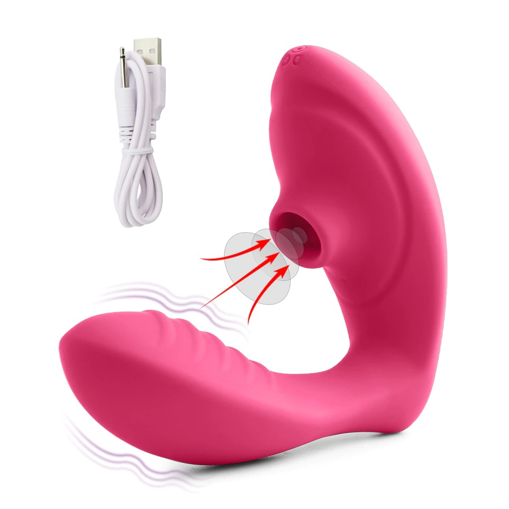 Vagina Sucking Vibrator for Women / Clitoris Stimulate Double Vibration with 10 Speeds - EVE's SECRETS
