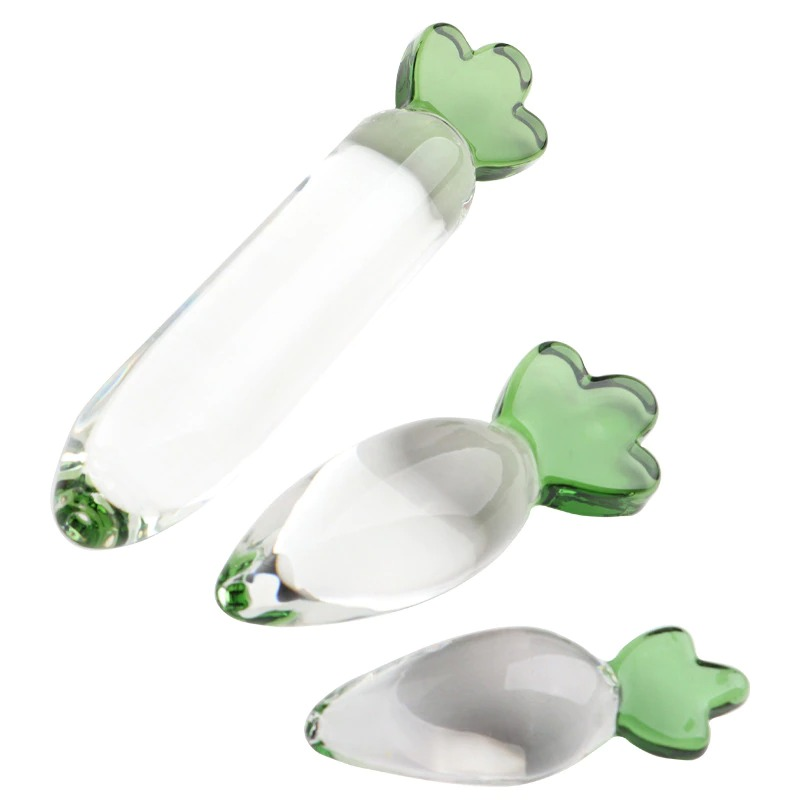 Vegetable Style Anal Plug / Unisex Glass Sex Toys For Vaginal And Prostate Masturbation - EVE's SECRETS