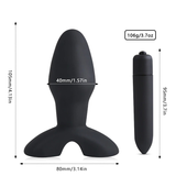 Vibrating Anal Butt Plug Vibrator / Prostate Massager Bullet Dildo / Silicone Anus Stimulator - EVE's SECRETS