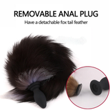 Vibrating Fox Tail with Wireless Remote / Anal Plug Vibratorfor Women / Adult Silicone Sex Toy - EVE's SECRETS
