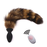 Vibrating Fox Tail with Wireless Remote / Anal Plug Vibratorfor Women / Adult Silicone Sex Toy - EVE's SECRETS