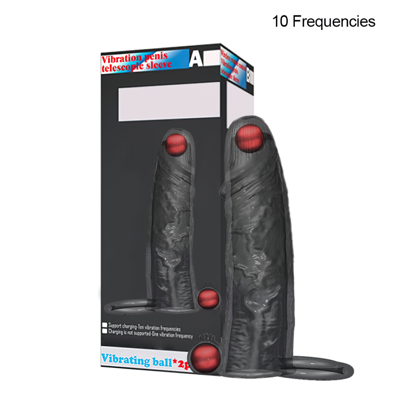 Vibrating Penis Extender with Ring and Clitoral Massage Function / Sex Toy for Men and Couples - EVE's SECRETS