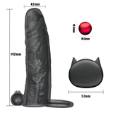 Vibrating Penis Extender with Ring and Clitoral Massage Function / Sex Toy for Men and Couples - EVE's SECRETS