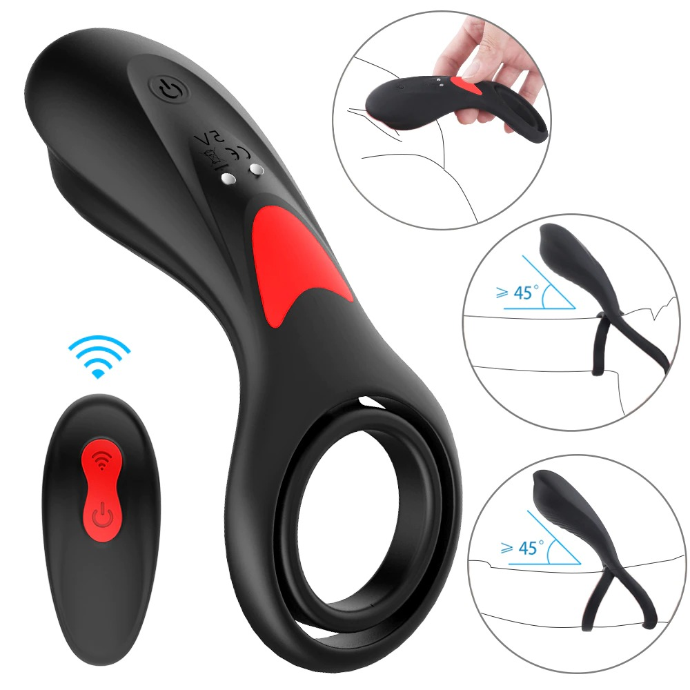 Vibrating Penis Ring / Delay Ejaculation & Clitoris G spot Stimulation / Sex Toys for Couple - EVE's SECRETS