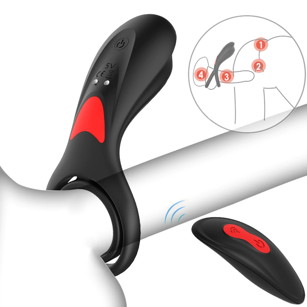 Vibrating Penis Ring / Delay Ejaculation & Clitoris G spot Stimulation / Sex Toys for Couple - EVE's SECRETS