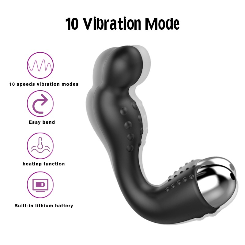 Vibrating Prostate Silicone Massager / Men's Anal Plug with USB Charge / Anal Sex Toys - EVE's SECRETS