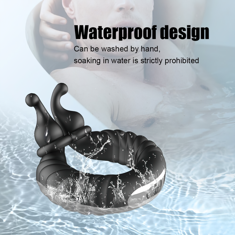 Vibrating Silicone Penis Ring / Chastity Male Silicone Penis Stretcher / Sex Toy For Men - EVE's SECRETS