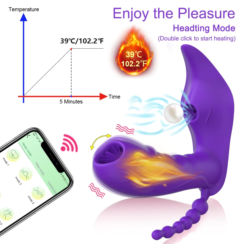 Vibrator For Women 3 in 1 / Bluetooth APP Dildo Vibrators / Female Sucker Clitoris Stimulator - EVE's SECRETS