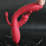 Warming Rabbit Vibrator for Women / Female Masturbator with Double Penetration Function - EVE's SECRETS
