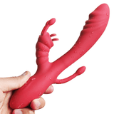 Warming Rabbit Vibrator for Women / Female Masturbator with Double Penetration Function - EVE's SECRETS