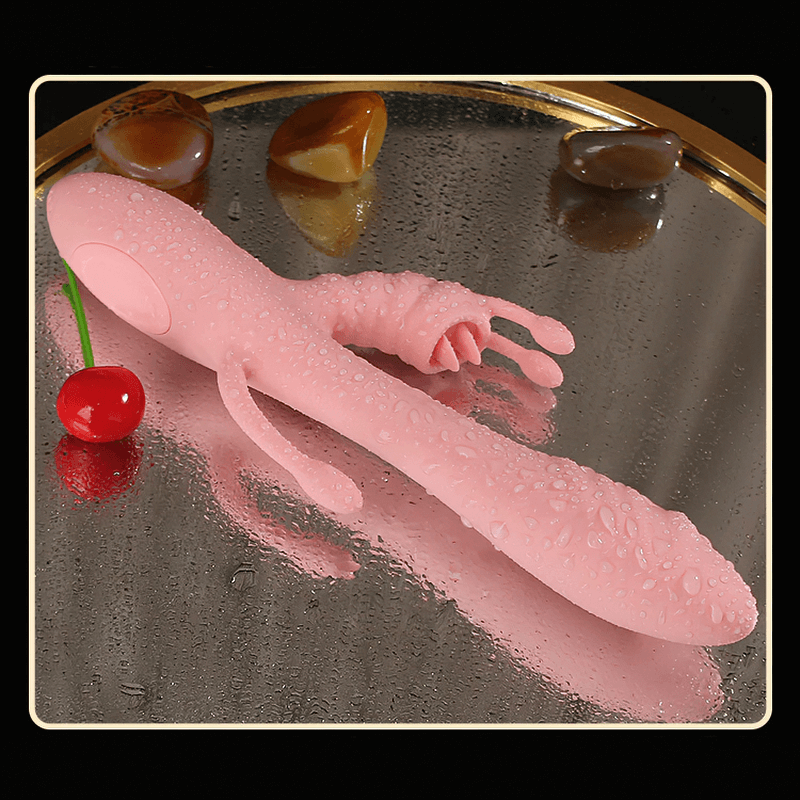 Warming Rabbit Vibrator for Women / Female Masturbator with Double Penetration Function - EVE's SECRETS