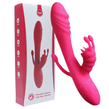 Warming Rabbit Vibrator for Women / Female Masturbator with Double Penetration Function - EVE's SECRETS