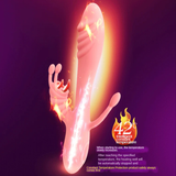 Warming Rabbit Vibrator for Women / Female Masturbator with Double Penetration Function - EVE's SECRETS