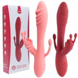 Warming Rabbit Vibrator for Women / Female Masturbator with Double Penetration Function - EVE's SECRETS