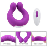 Wave Opening Design Cock ring Massager / USB Charging Penis Sex Toys for Men - EVE's SECRETS