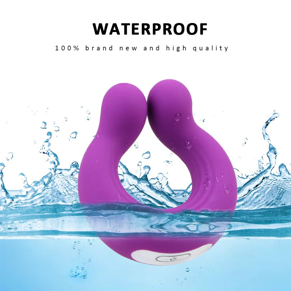 Wave Opening Design Cock ring Massager / USB Charging Penis Sex Toys for Men - EVE's SECRETS