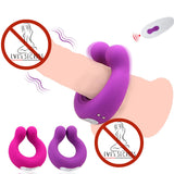 Wave Opening Design Cock ring Massager / USB Charging Penis Sex Toys for Men - EVE's SECRETS